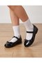 Girls' Orthopedic Ballet Flats with a mustache-shaped bow detail - 2
