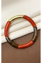 Acrylic Bamboo Boho-Chic Elasticated Colorful Bone Bracelet - 3