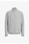 Men's Plus Size Cardigan, Zippered, Knit, Mock Neck, Long-Sleeved, Classic, Casual, Transitional, Winter 12306166 - 2