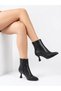 Women's Pointed Toe Stylish, Comfortable-Fit Short-Heeled Zip-Up Boots - 2