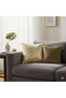 Zipper Cushion Cover 18x18 In -Decorative Throw Pillow Covers for Couch, Bed, Sofa & Living Room/Golden Blooms White Floral - Hot Stamping Striped Modern Spring Farmhouse Neutral Cushion Case - 4