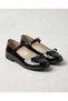 Girls' Orthopedic Ballet Flats with a mustache-shaped bow detail