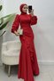 Nadide Evening Dress Red - 3