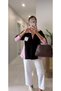 Oversized Paneled Knit Shirt with Fringe