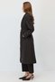 Women's Belted Double-Breasted Coat - 4