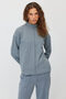 Women's Half-Turtleneck Blouse with Stitched Front - 2