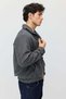 Men's Hooded Plush Jacket with Two Pockets - 3