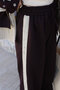Burgundy-Paneled, Fisto-Embroidered Hooded Set - 8