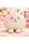Plush Pillow: Chubby Cat, 35 cm, Pink and Cream, with a Cute Cat Design - 5