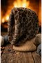 Hooded Balaclava Beanie with Neck Warmer, String-Adjustable, Plush Knit, Soft-Textured - 2