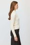 Women's Corded Fabric Cardigan with a Zipper - 3
