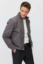 Men's Stand Collar Zipper Coat - 2