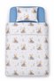 100% Cotton Cute Teddy Bear Print Baby Duvet Cover Set, 4-Piece Set (100x150)