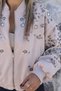 Beige Premium Nubuck Jacket embellished with stones - 3
