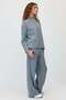 Women's Wide-Leg Pants with Front Seam Detail - 3