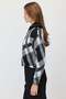 Women's Plaid Zipper-Front Knit Cardigan - 3