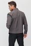 Men's Stand Collar Zipper Coat - 5