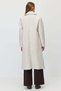 Women's Double-Breasted Double Collar Wide-Cut Long Coat - 6