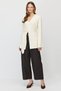 Women's Wide-Leg, Belted, Drapey Denim Pants - 2