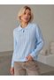 Women's Polo Collar Zip-Up Long-Sleeve Soft-Textured Knit Sweater 12509 - 3