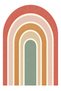 Colorful Rainbow Arch Wall Sticker – Self-Adhesive Wall Decoration for Baby and Children's Rooms - 5