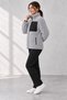 Women's Gray Kuzu Welsoft Fleece Jacket with Full-Length Zipper and 3 Zippered Pockets - 6