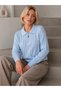 Women's Polo Collar Zip-Up Long-Sleeve Soft-Textured Knit Sweater 12509