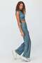 Women's High-Waisted Wide Leg Athletic Leggings - 5