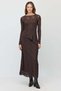 Women's Lined Long-Sleeved Blouse with Lace Details - 7
