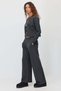 Women's Wide-Leg Pants with Front Seam Detail - 5