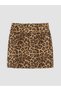 High-Quality Pieces from Çelebi Store: Leopard-Printed A-Line Crepe Skort - 3