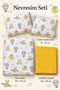 100% Cotton Cute Teddy Bear Print and Airplane-Patterned Duvet Cover Set, 3-Piece Set (100x150) - 4