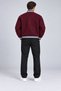Men's Young Men's Melton College Bomber Jacket S-10XL Burgundy - 2
