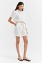 Women's Straw Belt Detailed Shorts - 3
