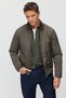 Men's Stand Collar Zippered Seasonal Coat