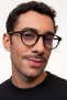 Ronnie Black Unisex Blue Light-Blocking Sunglasses