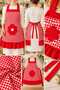 Daisy-Print Kitchen Apron (Water-Repellent and Stain Resistant Fabric) - 2