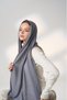 Chiffon Veil Quarter Padded Front Grey - 4