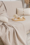 Mila Zigzag Patterned Back-Covering Sofa Cover | For Sofas, Couches, Daybeds, Armchairs, and Bedspreads | 175x205 cm