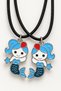 Best Friends Figurine Pair Necklace – Multicolored Pair Necklace