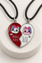 Best Friends Figurine Pair Necklace – Multicolored Pair Necklace - 3