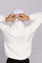 Girls' Shawl with Sequins - White - 3