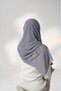 Chiffon Veil Quarter Padded Front Grey - 6