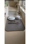 Large Dish Mat, 58 x 38 cm, Silicone Dish-Drying Mat, Dish Rack, Dish Mat - 2