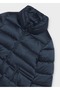 Girls' Mock Neck Padded Puffer Satin Puffer Coat - 5