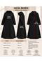 WOMEN'S BATTAL SIZE COTTON JERSEY HOODED SWEATSHIRT WITH SNAP CLOSURE - 5
