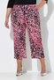 Women's High-Waisted Sandy Fabric Plus-Size Patterned Pants