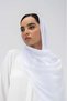 Stitched Krunchi Scarf-White - 2