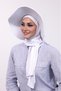 Beach Veil with Hat - White - 3