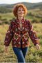 Women's Suzani Embroidered Velvet Jacket – Ethnic Bohemian Design - 2